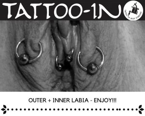 inner labiapiercing und outer labiapiercing