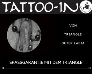 Triangel-Piercing in Kombi