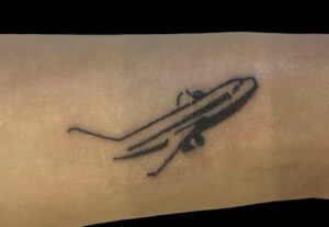 Blackworktattoo Flugzeug